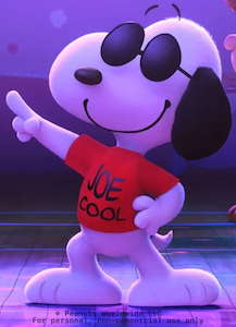 Joe Cool in 3D from The Peanuts Movie